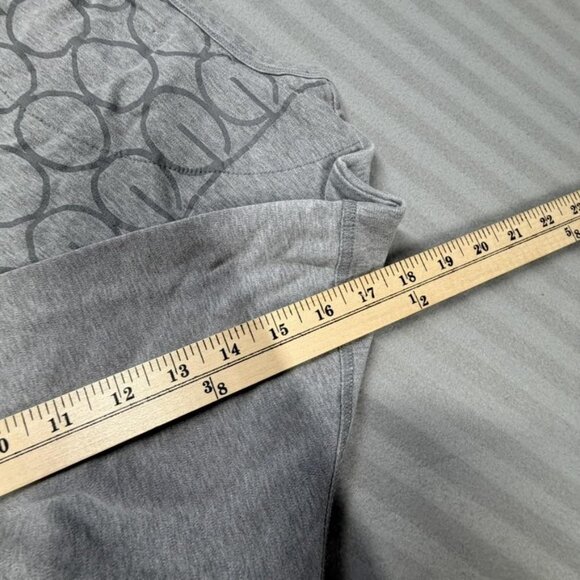 Coogi Shirt Mens Large Gray Long Sleeve Crewneck Circle Pattern Graphic Logo - Picture 8 of 9
